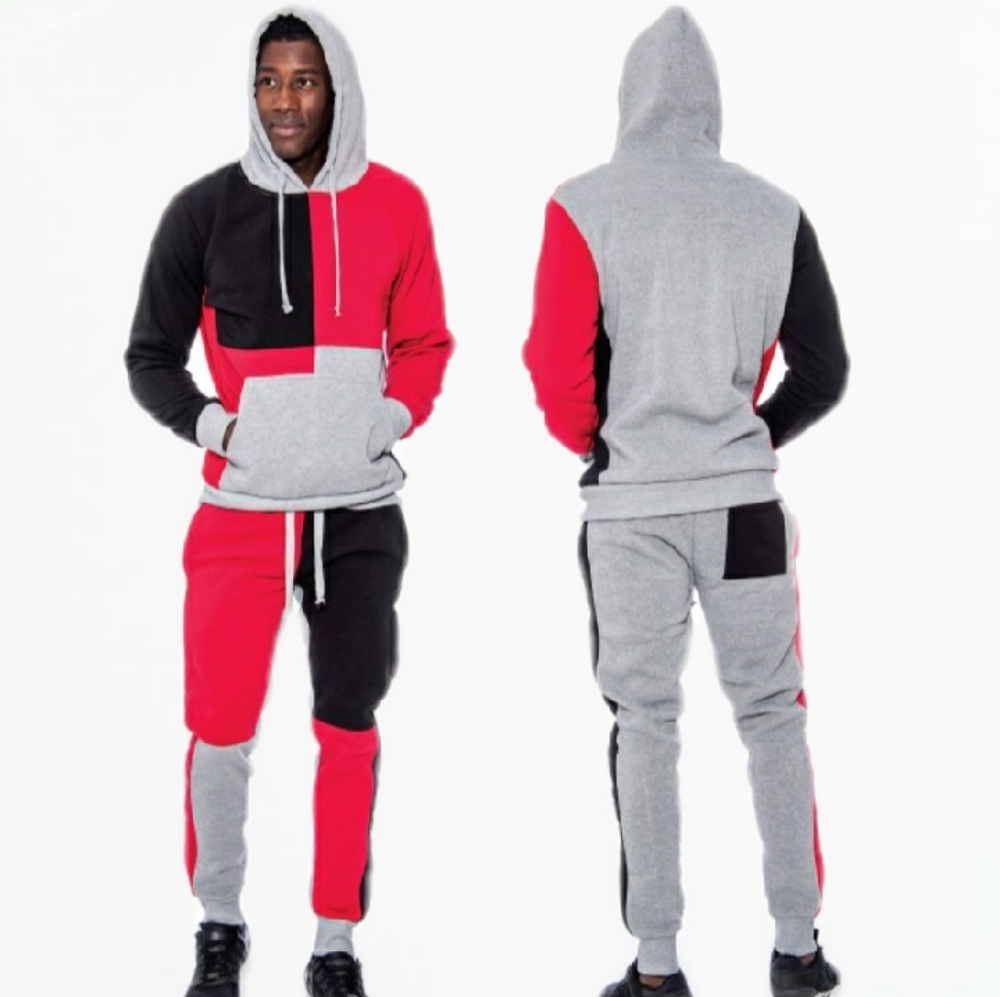 Men's Colorblock Jogger Set